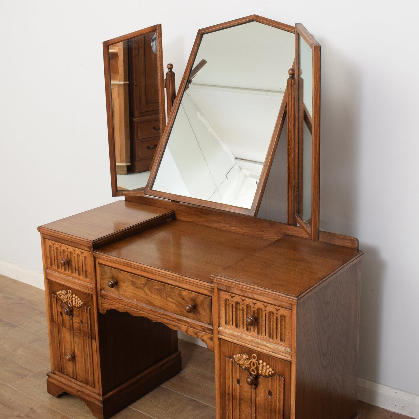 Restored Oak Dressing Table