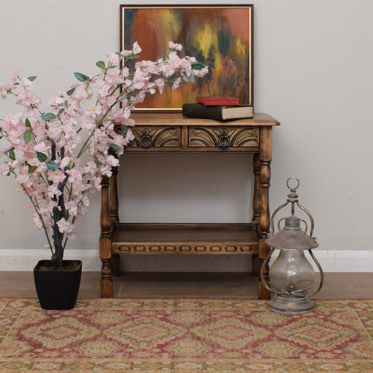 Restored Oak Hall Table