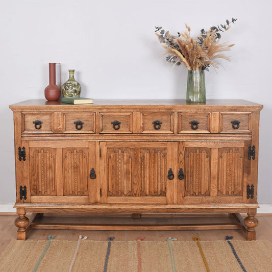 Oak Three-Door Sideboard