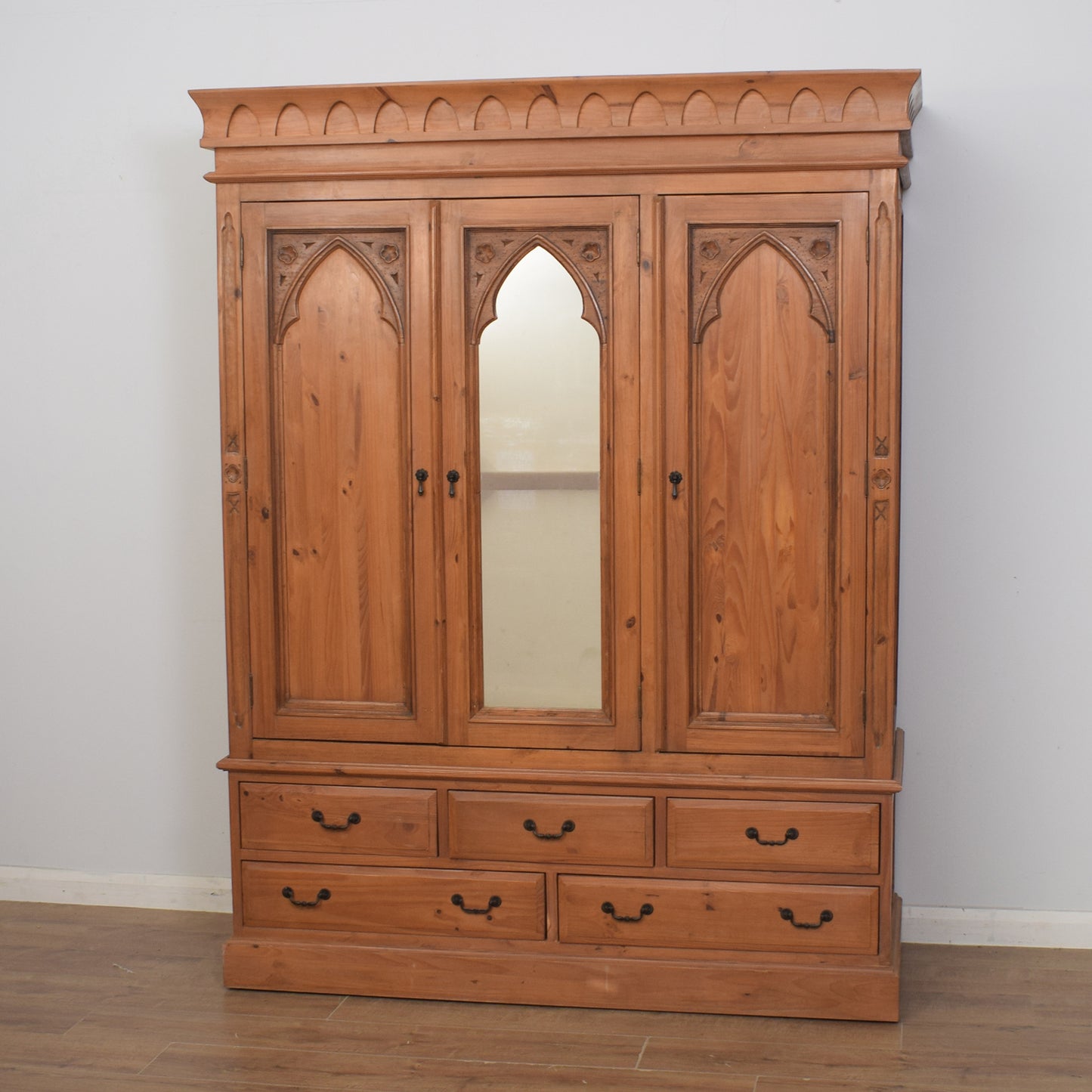 Pine Triple Wardrobe