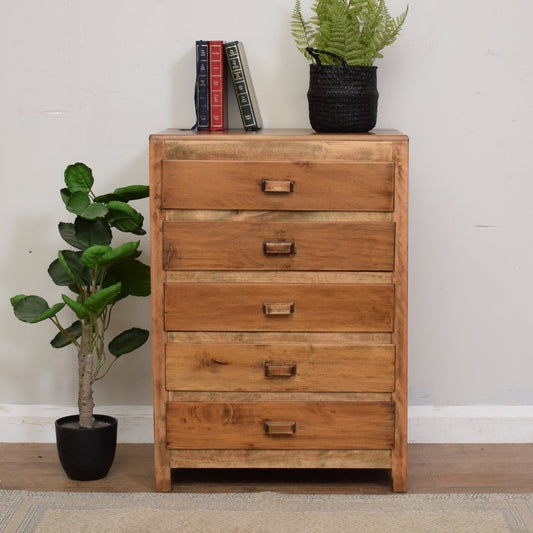 Restored Small Chest Of Drawers