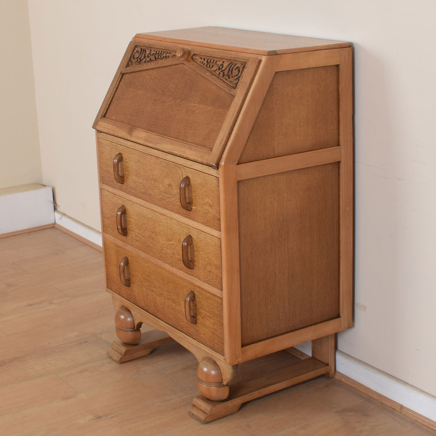 Oak Art Deco Bureau