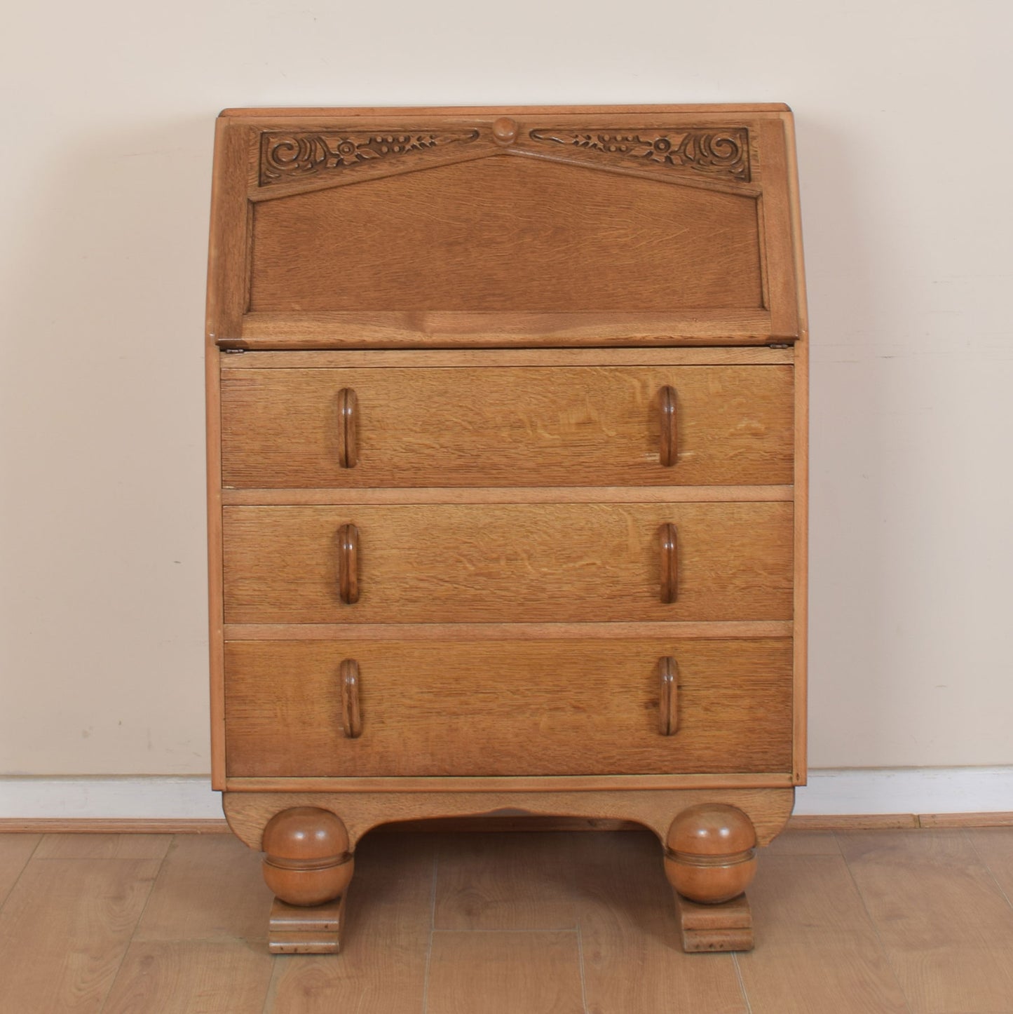 Oak Art Deco Bureau