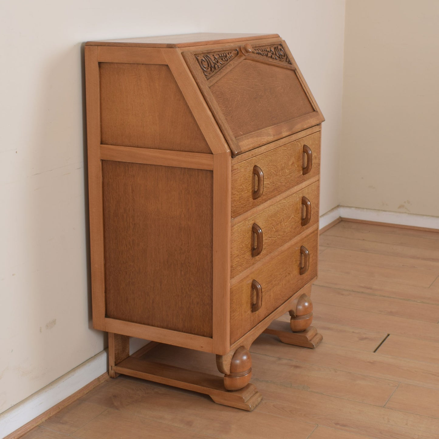 Oak Art Deco Bureau