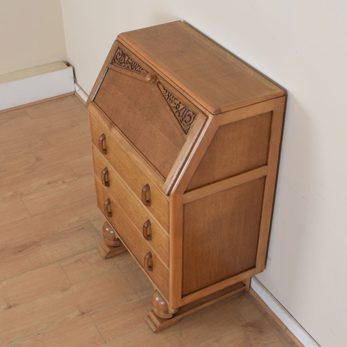 Oak Art Deco Bureau