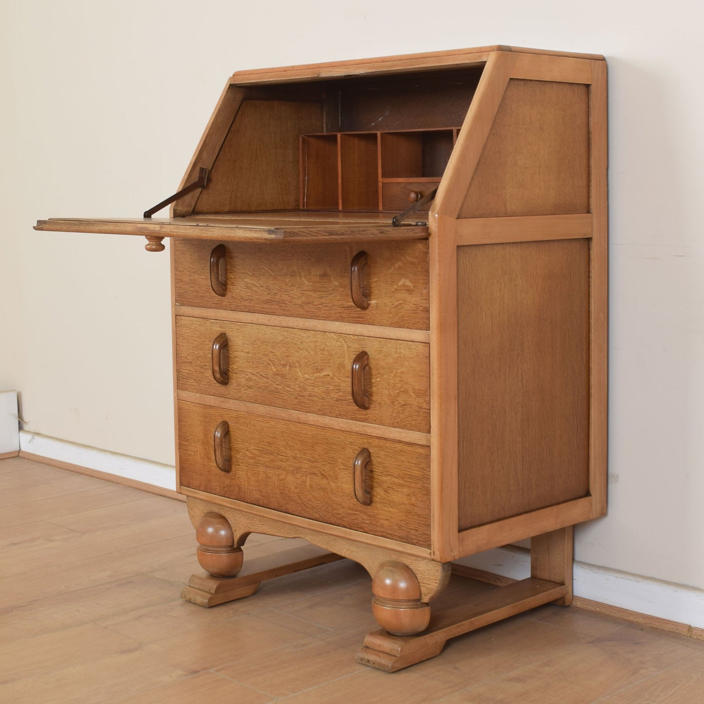 Oak Art Deco Bureau
