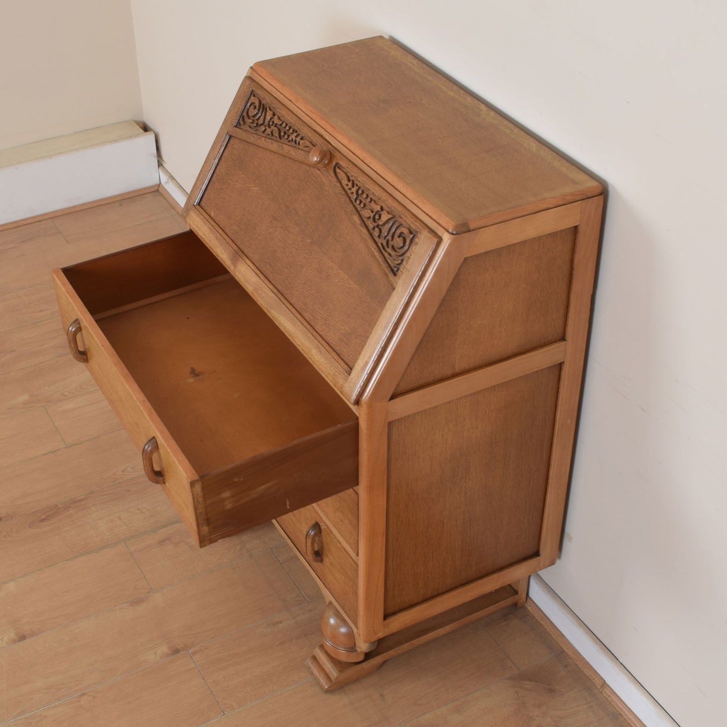 Oak Art Deco Bureau