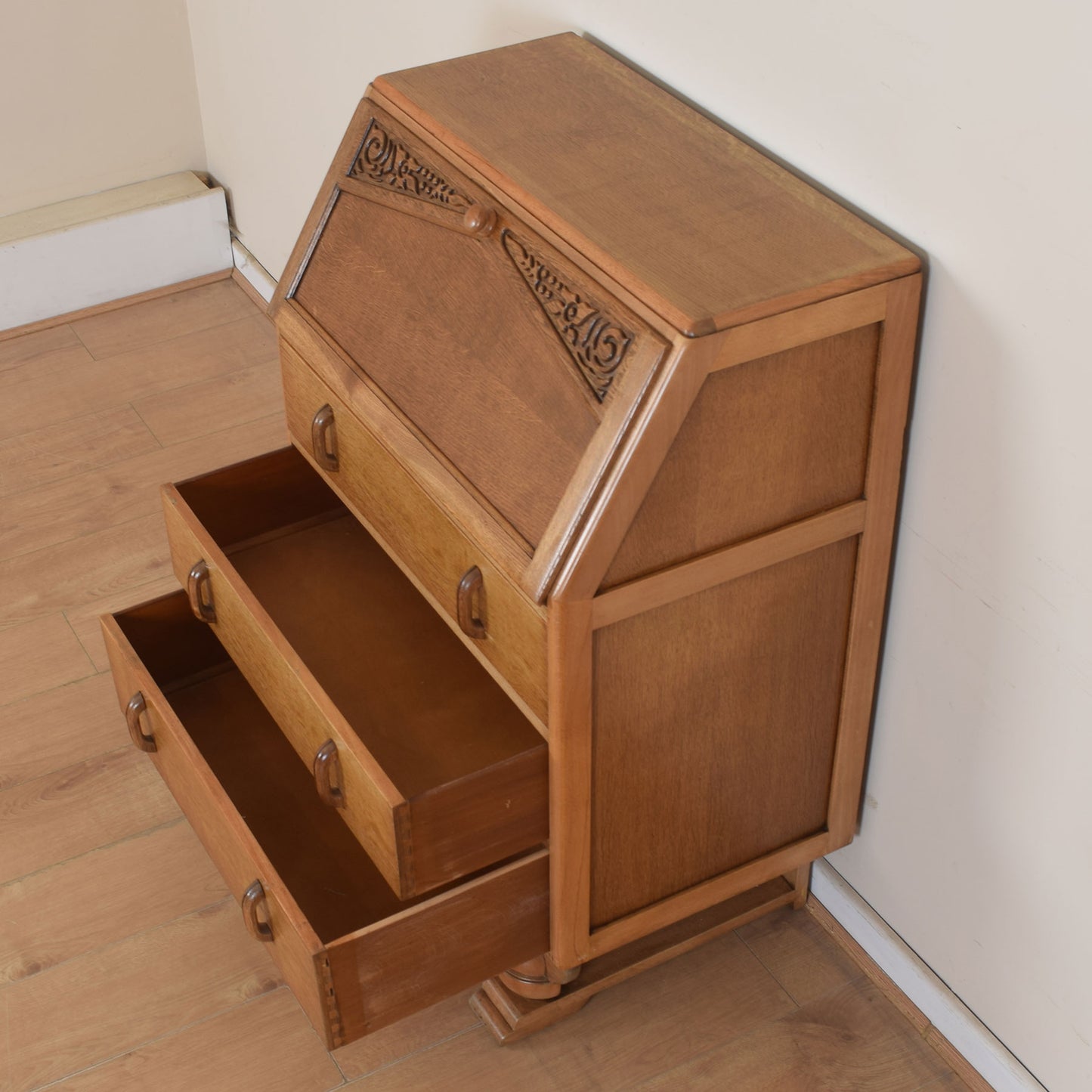 Oak Art Deco Bureau