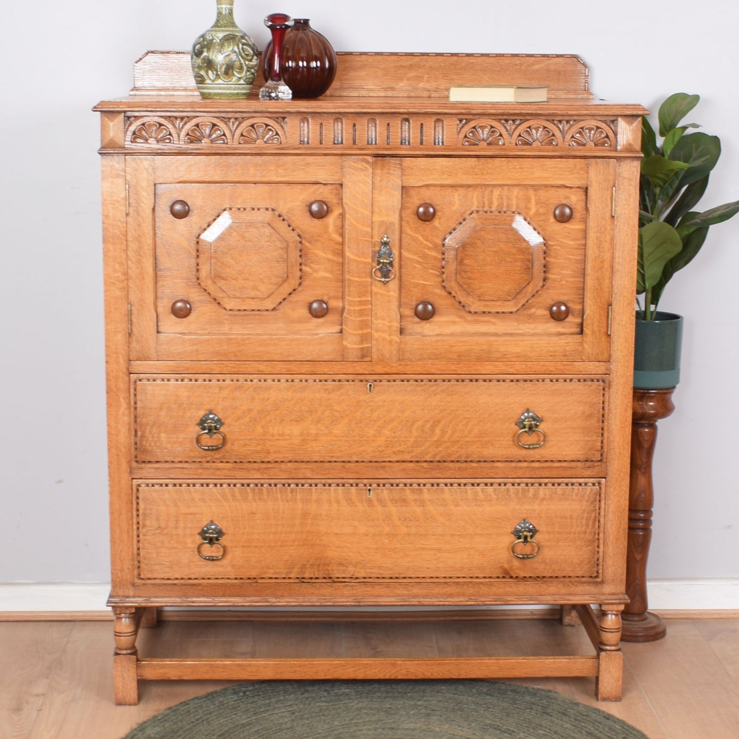 Vintage Oak Cupboard