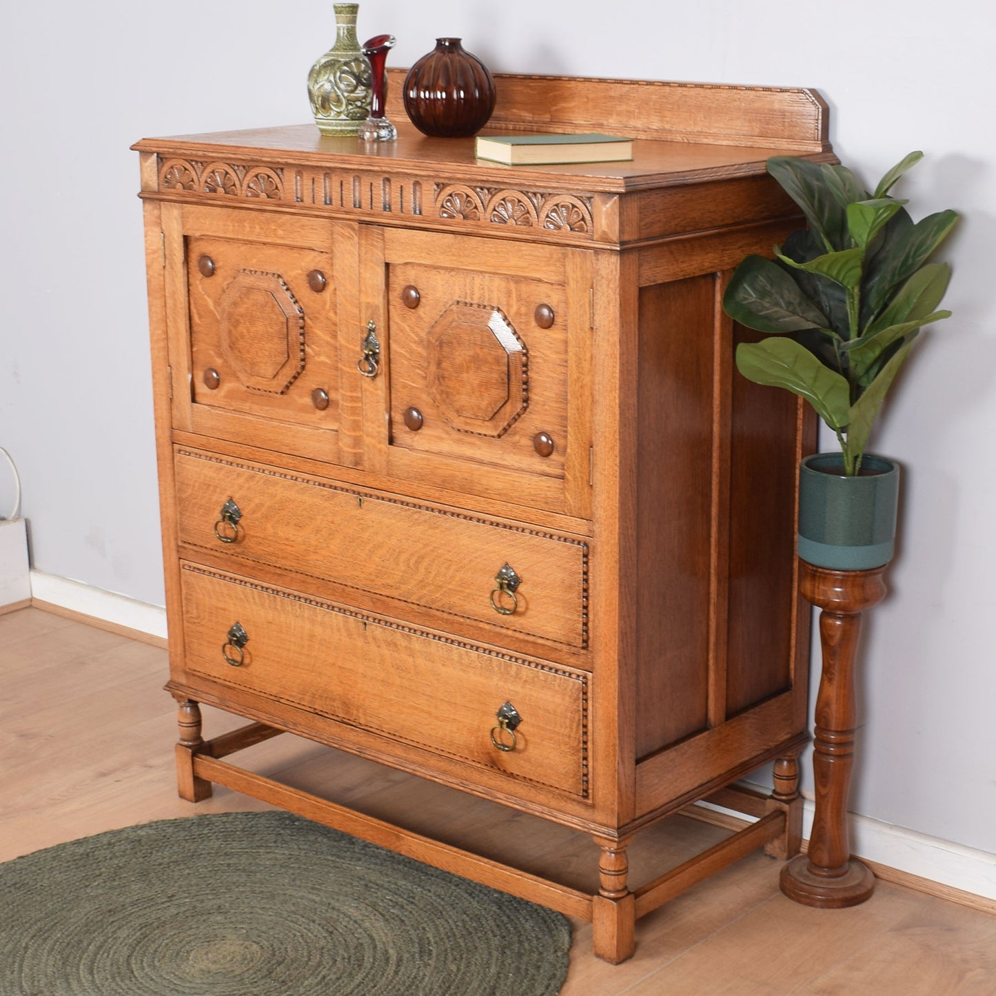 Vintage Oak Cupboard