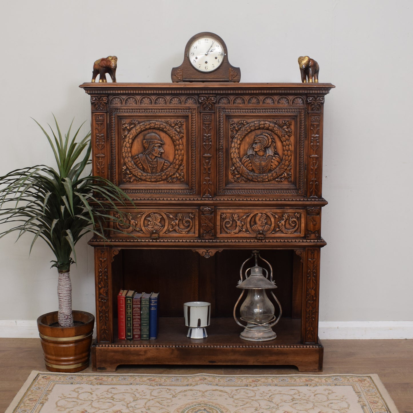 Carved French Oak Sideboard