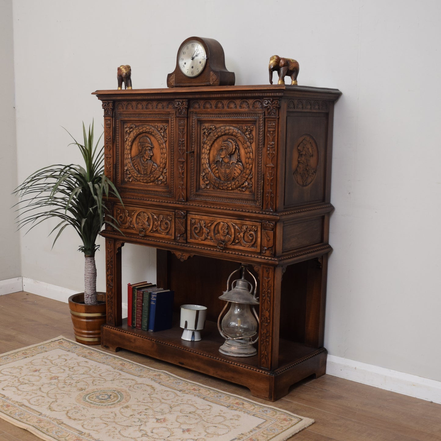 Carved French Oak Sideboard