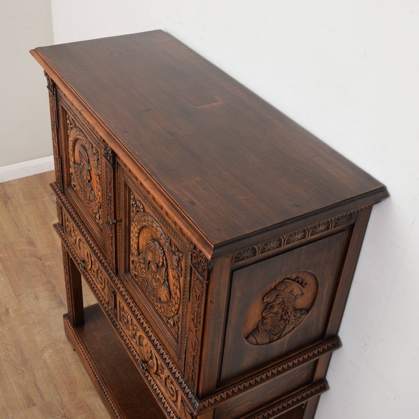 Carved French Oak Sideboard