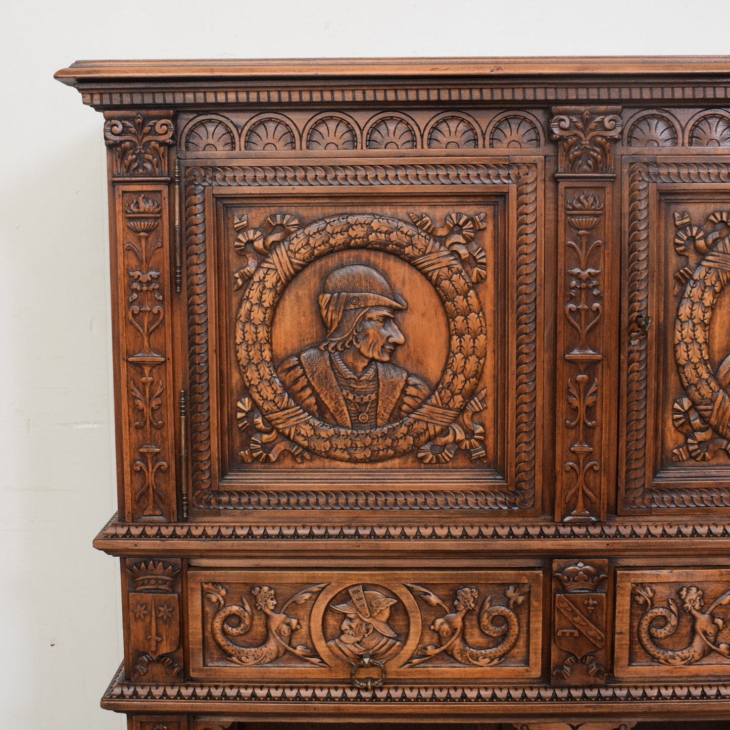 Carved French Oak Sideboard