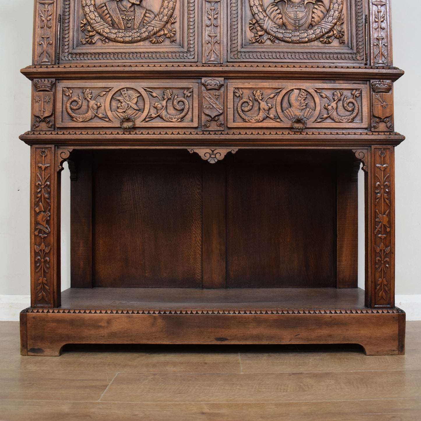 Carved French Oak Sideboard