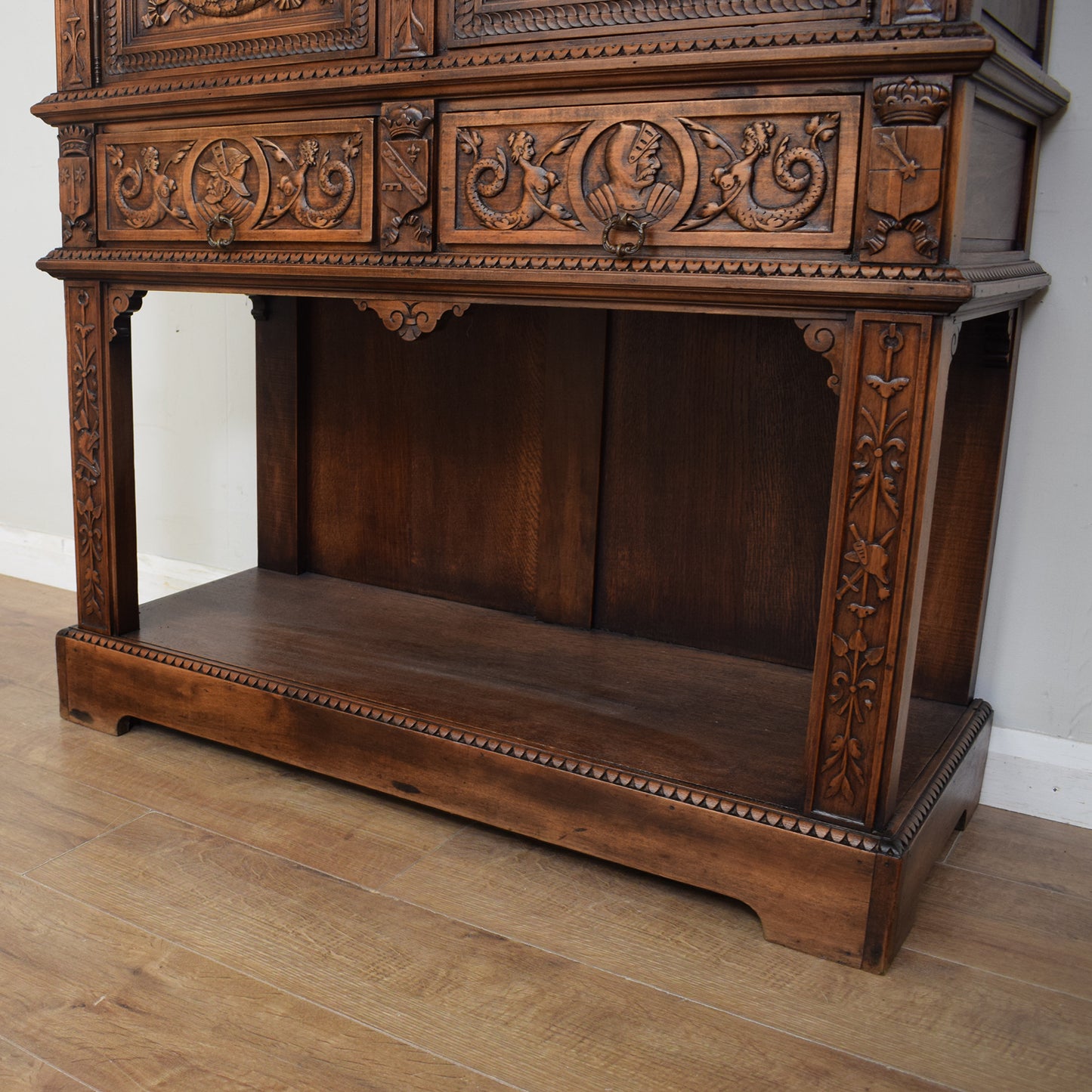 Carved French Oak Sideboard