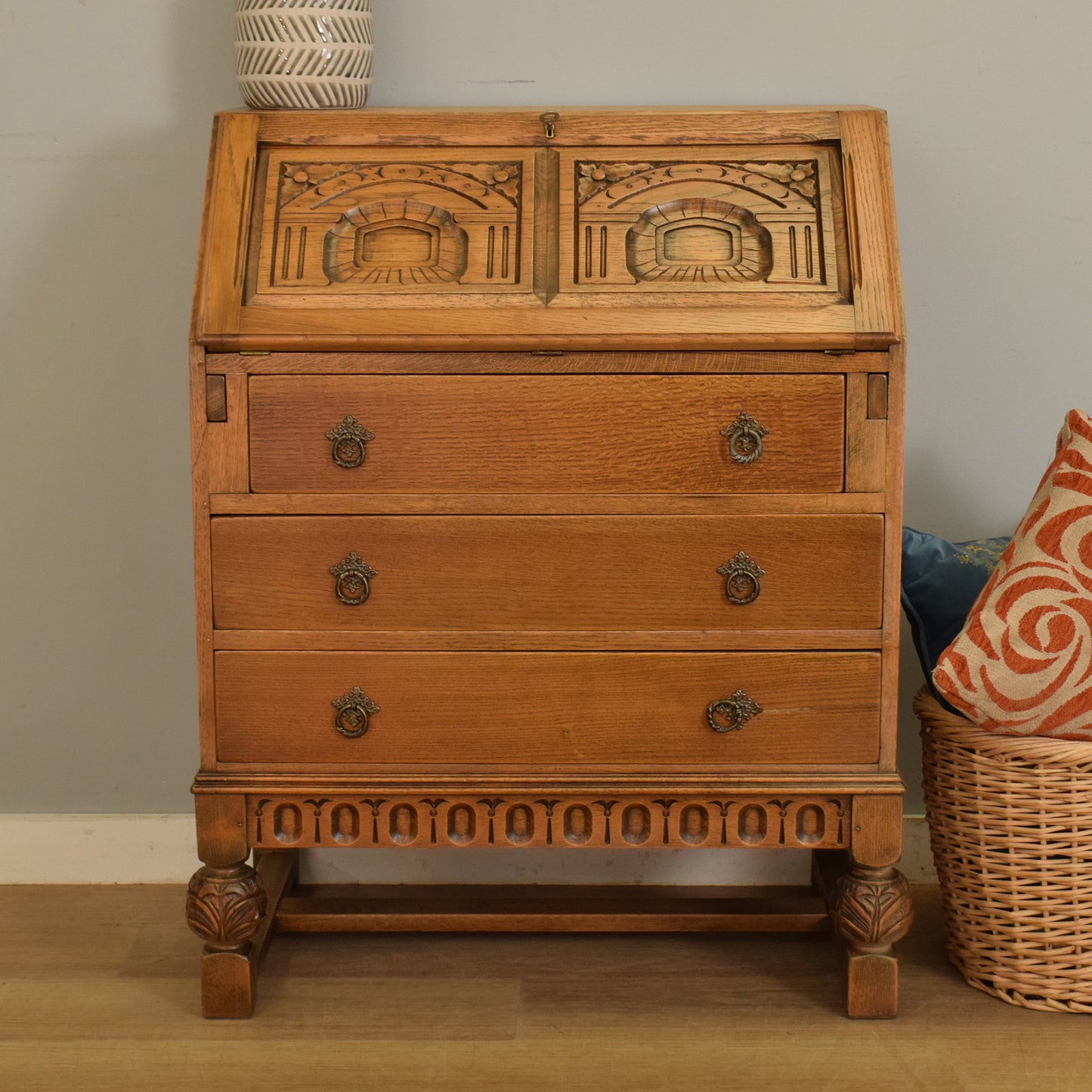 Restored Oak Bureau