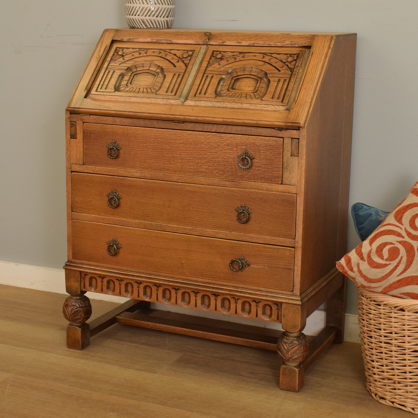 Restored Oak Bureau