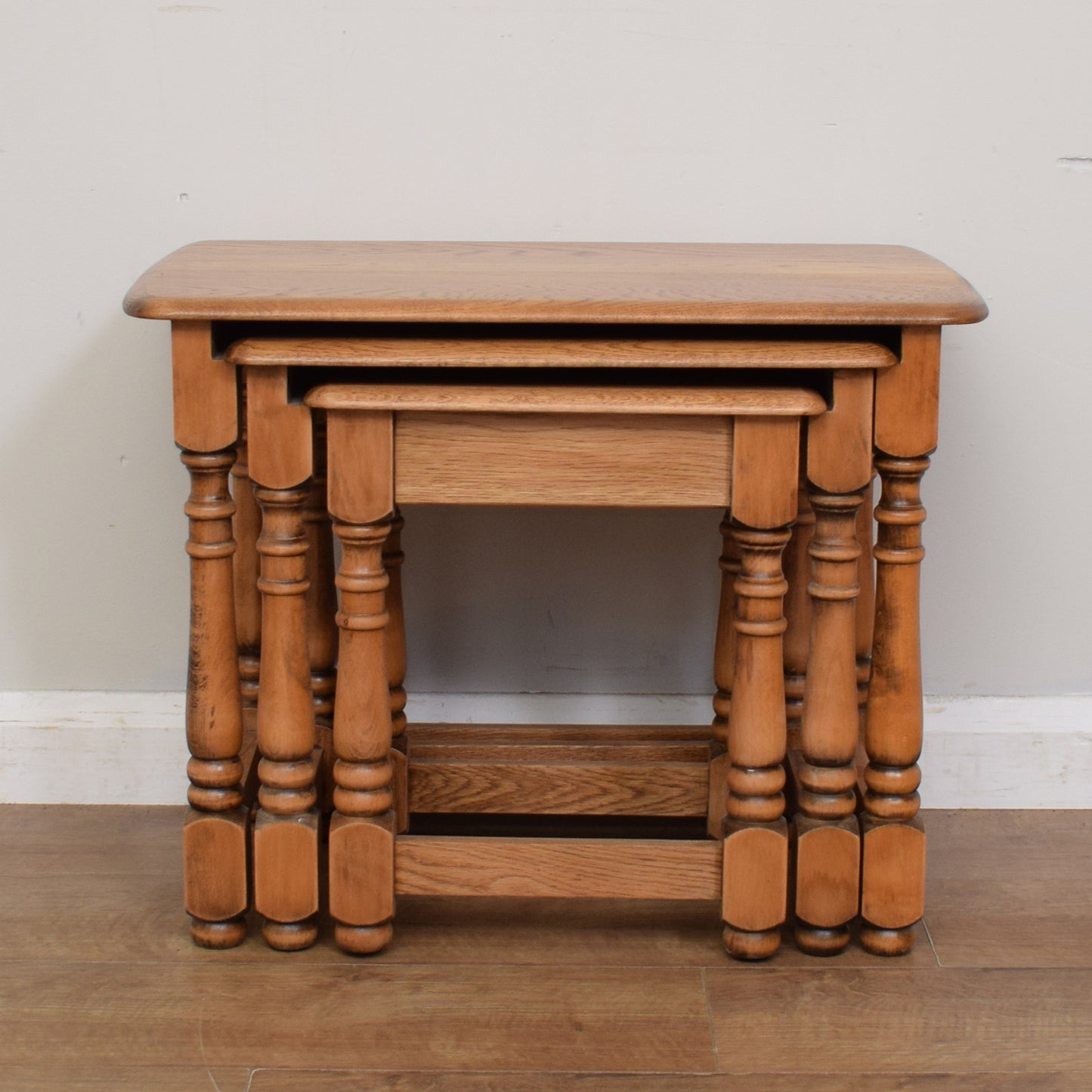 Oak Nest Of Three Tables