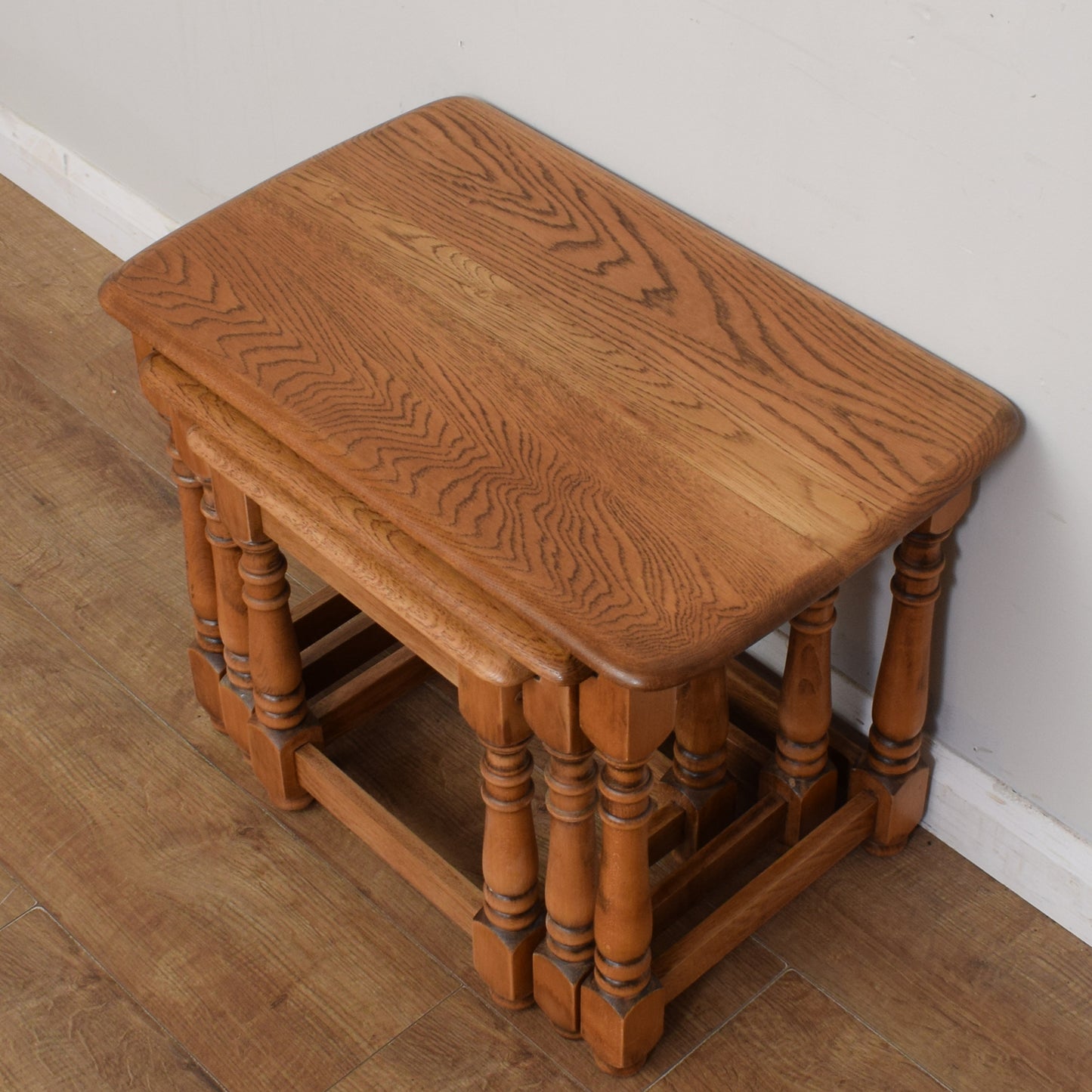 Oak Nest Of Three Tables