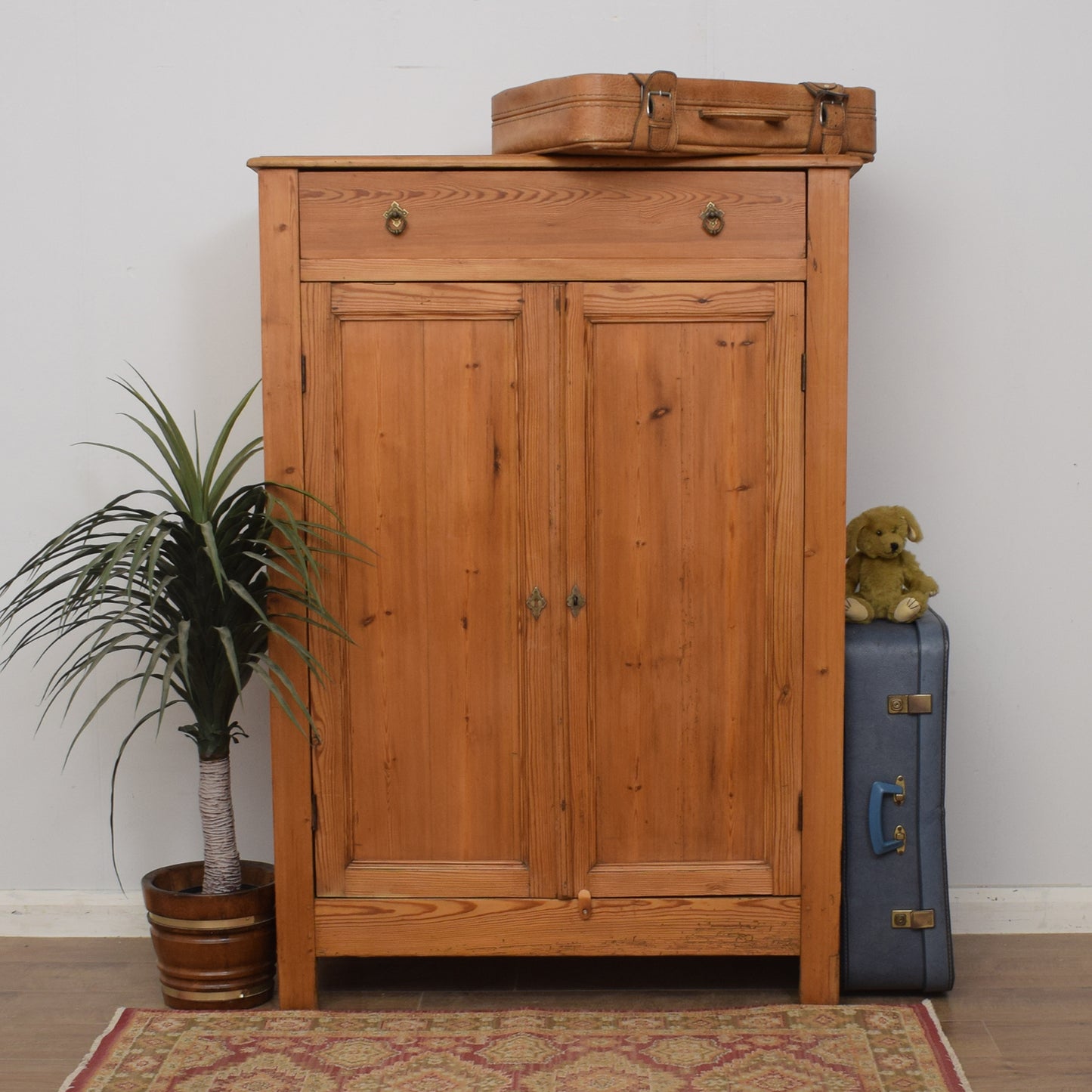Antique Pine Linen Cupboard