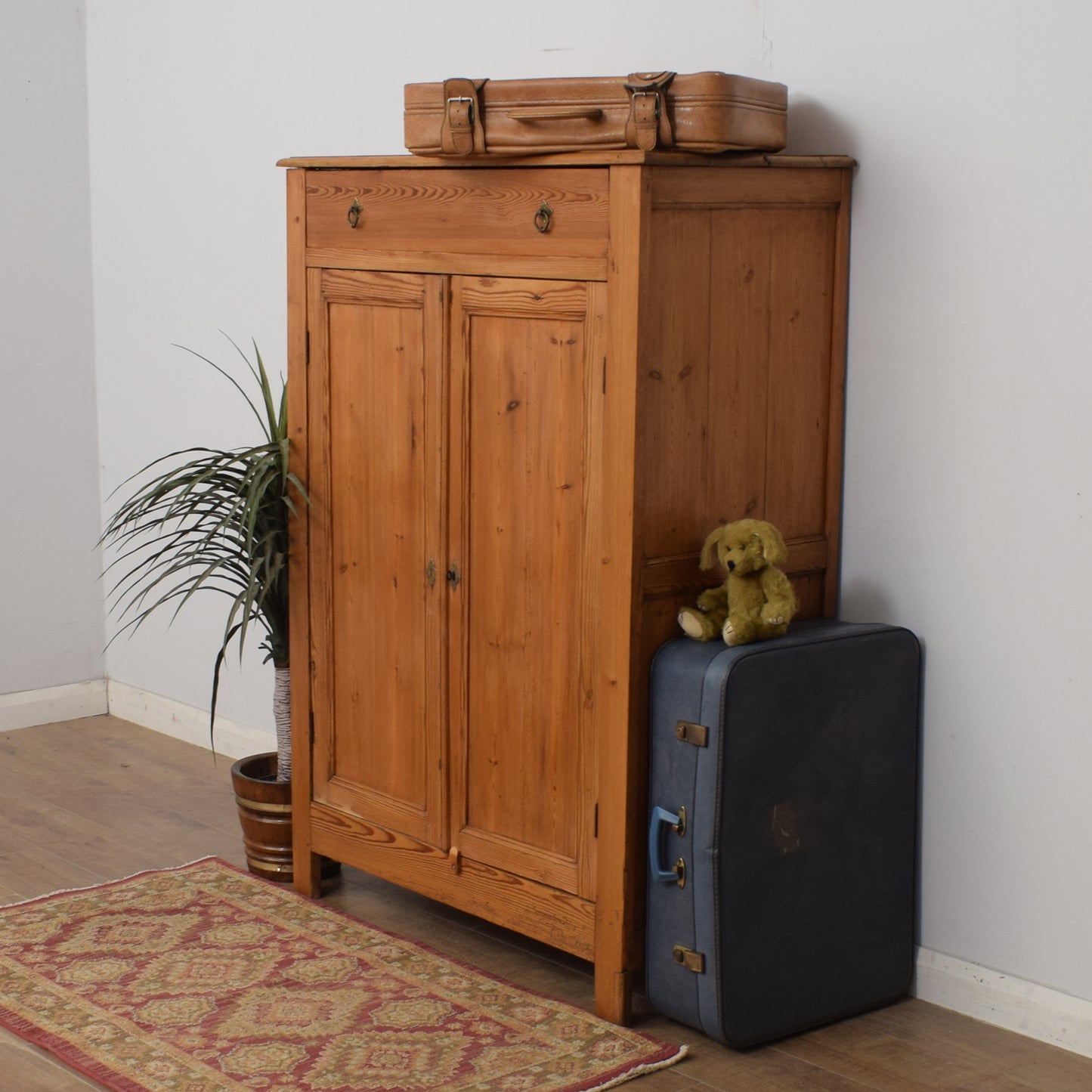Antique Pine Linen Cupboard