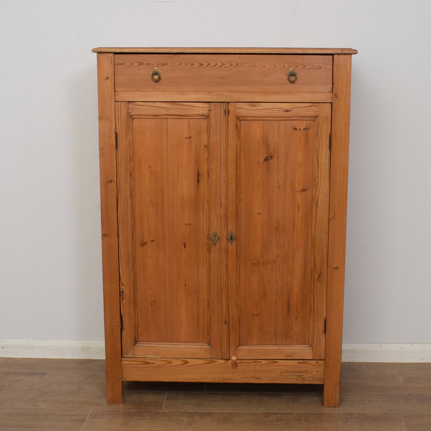 Antique Pine Linen Cupboard