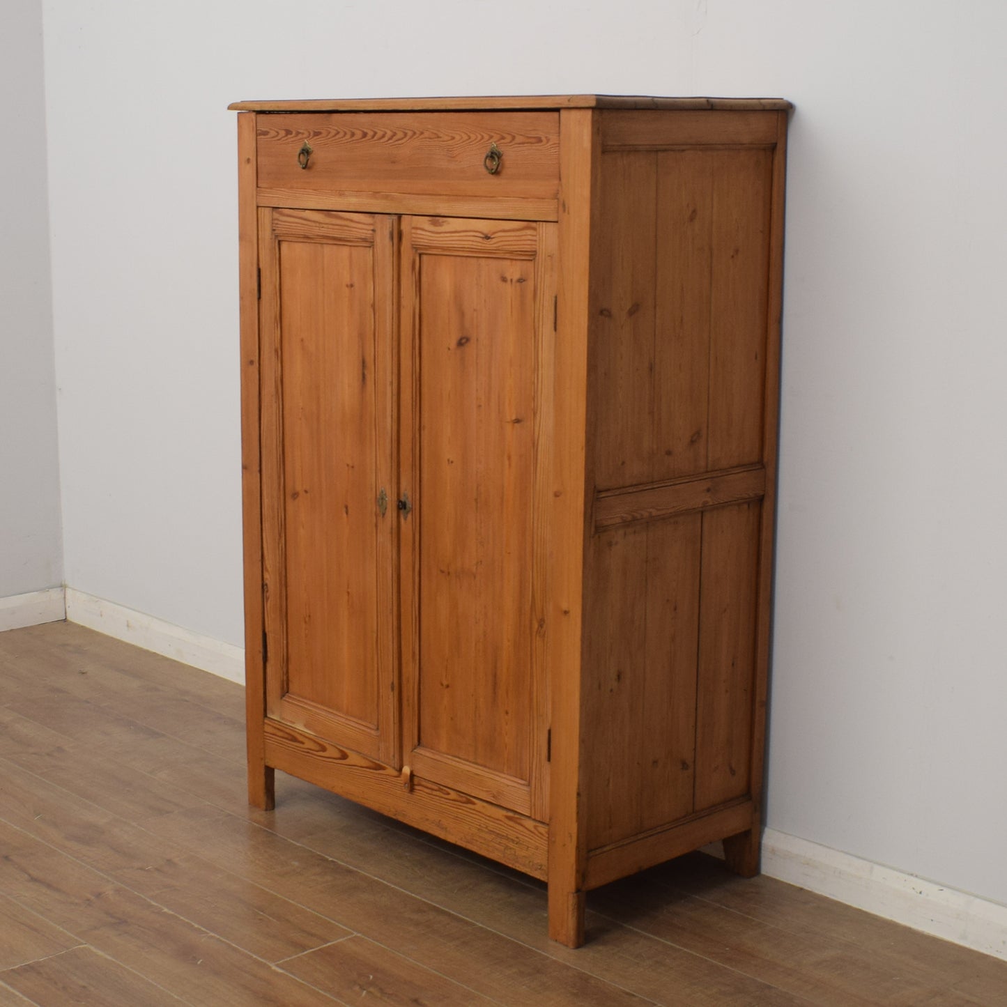 Antique Pine Linen Cupboard