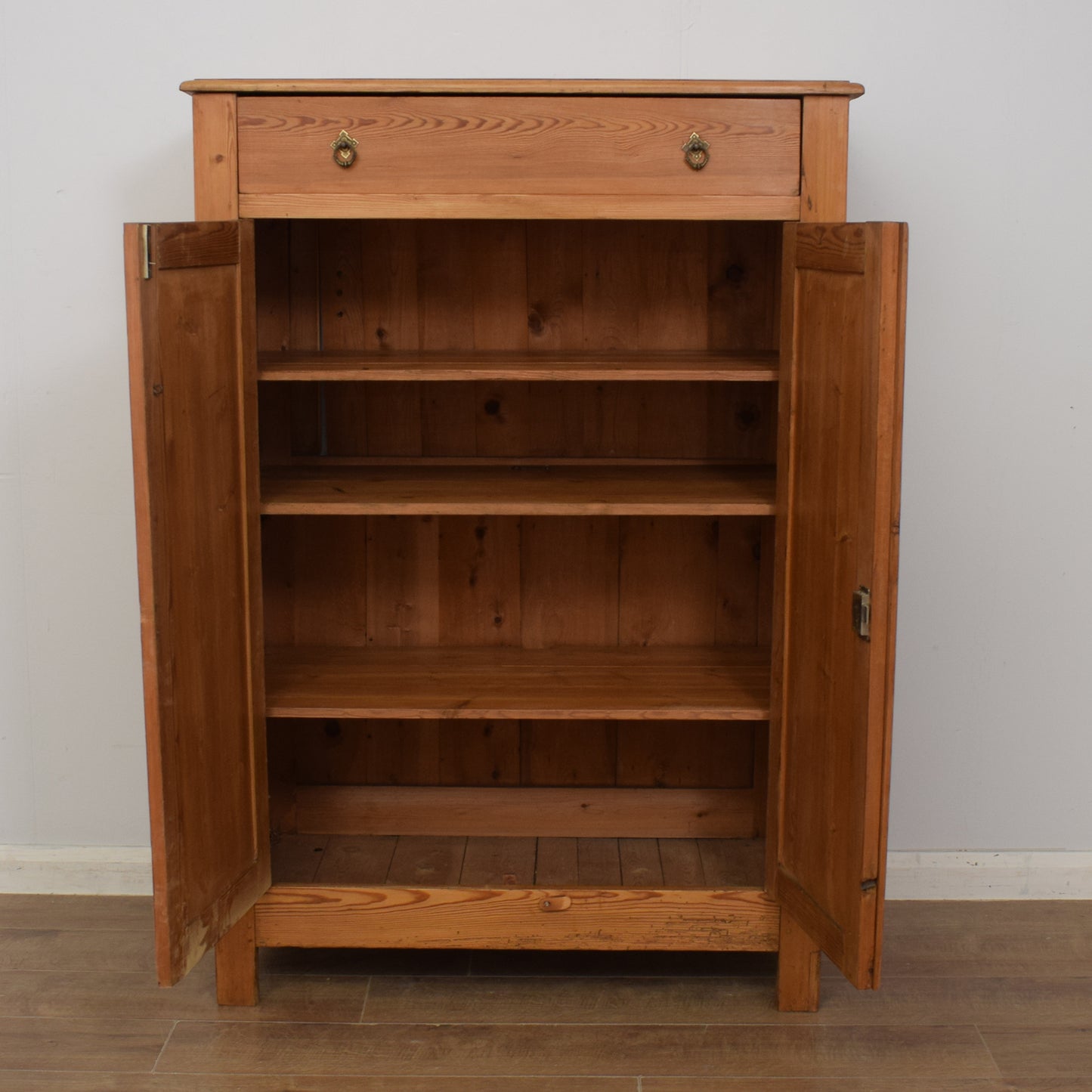 Antique Pine Linen Cupboard