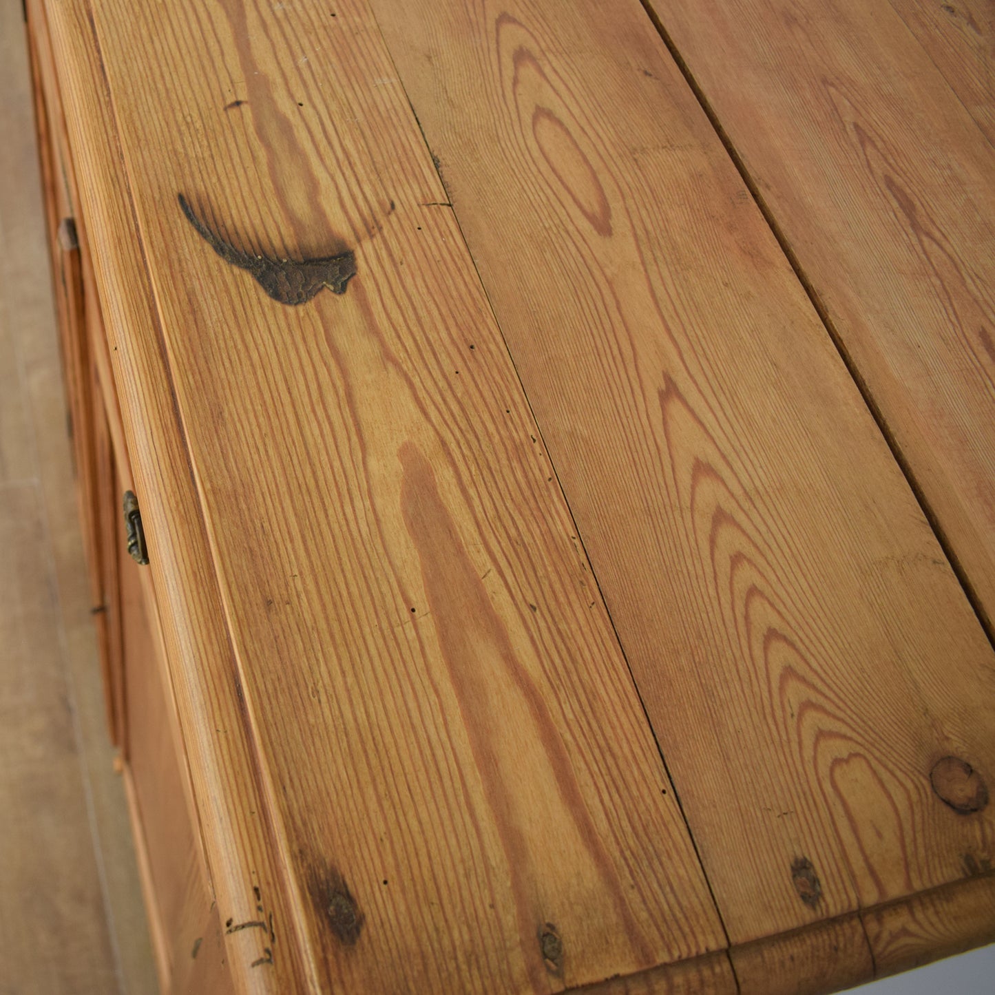 Antique Pine Linen Cupboard
