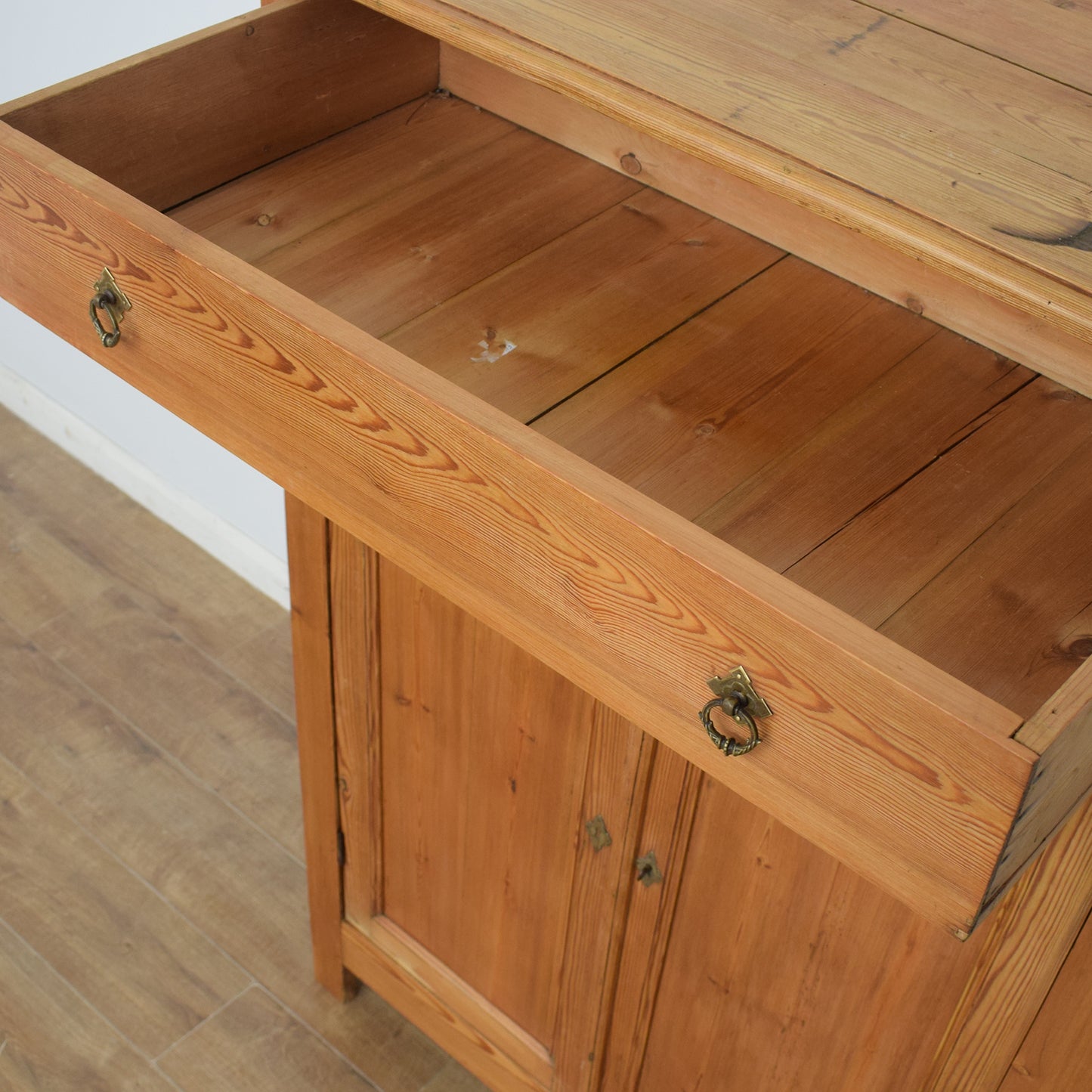 Antique Pine Linen Cupboard