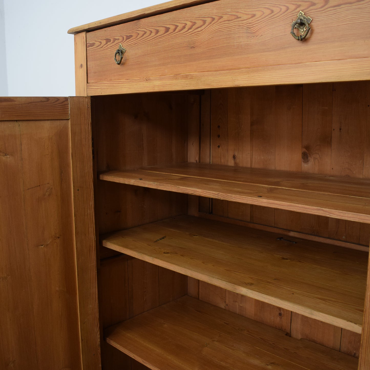 Antique Pine Linen Cupboard