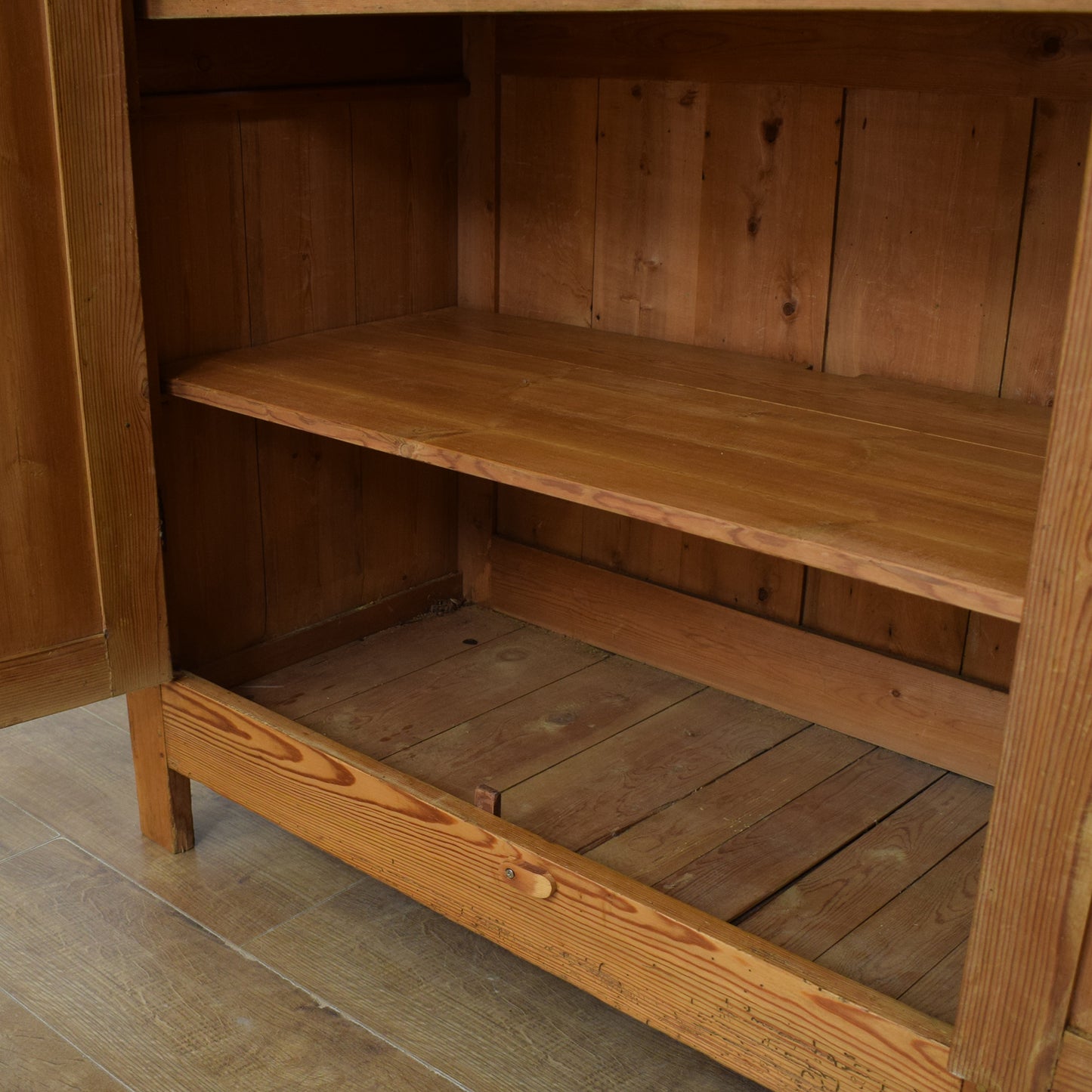 Antique Pine Linen Cupboard