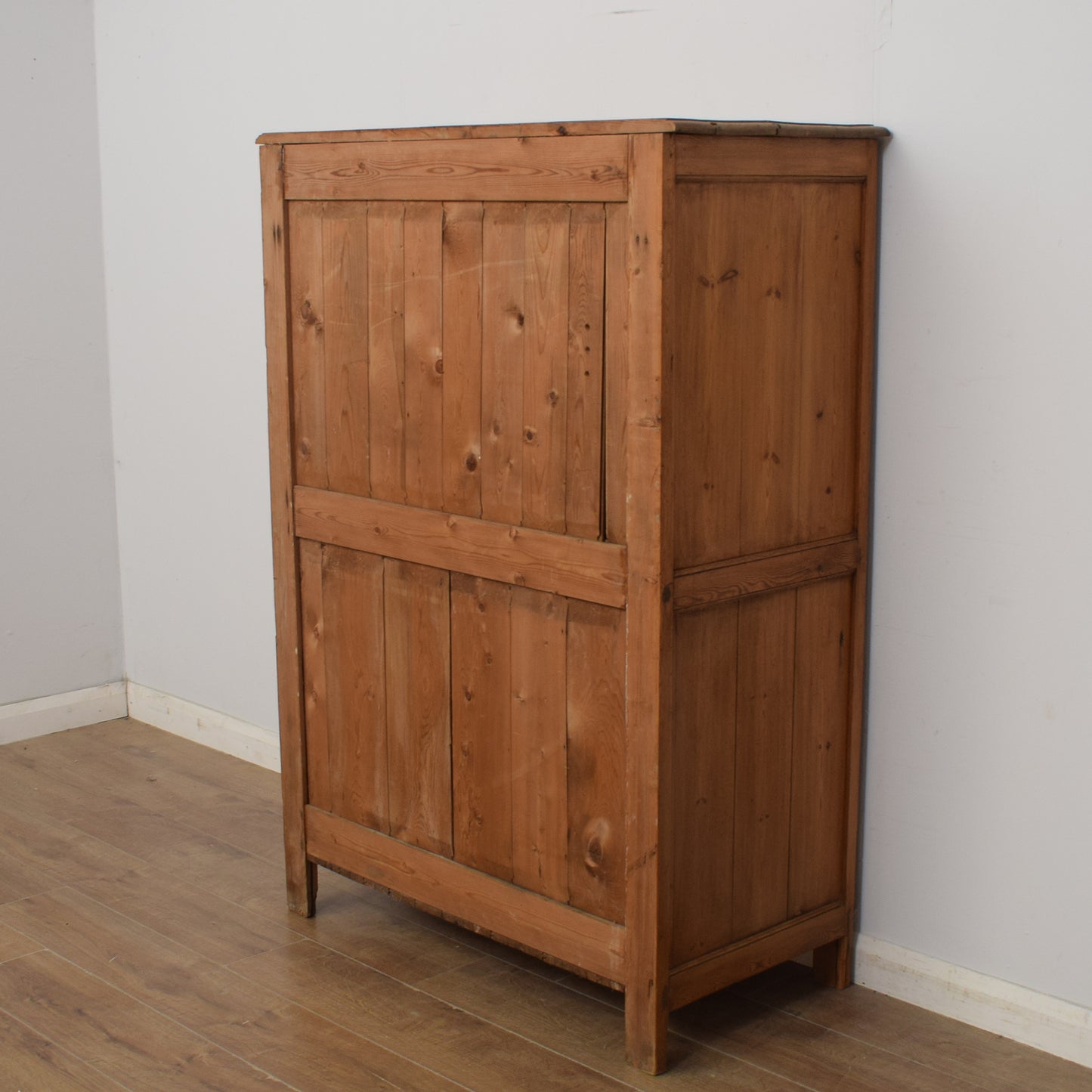 Antique Pine Linen Cupboard