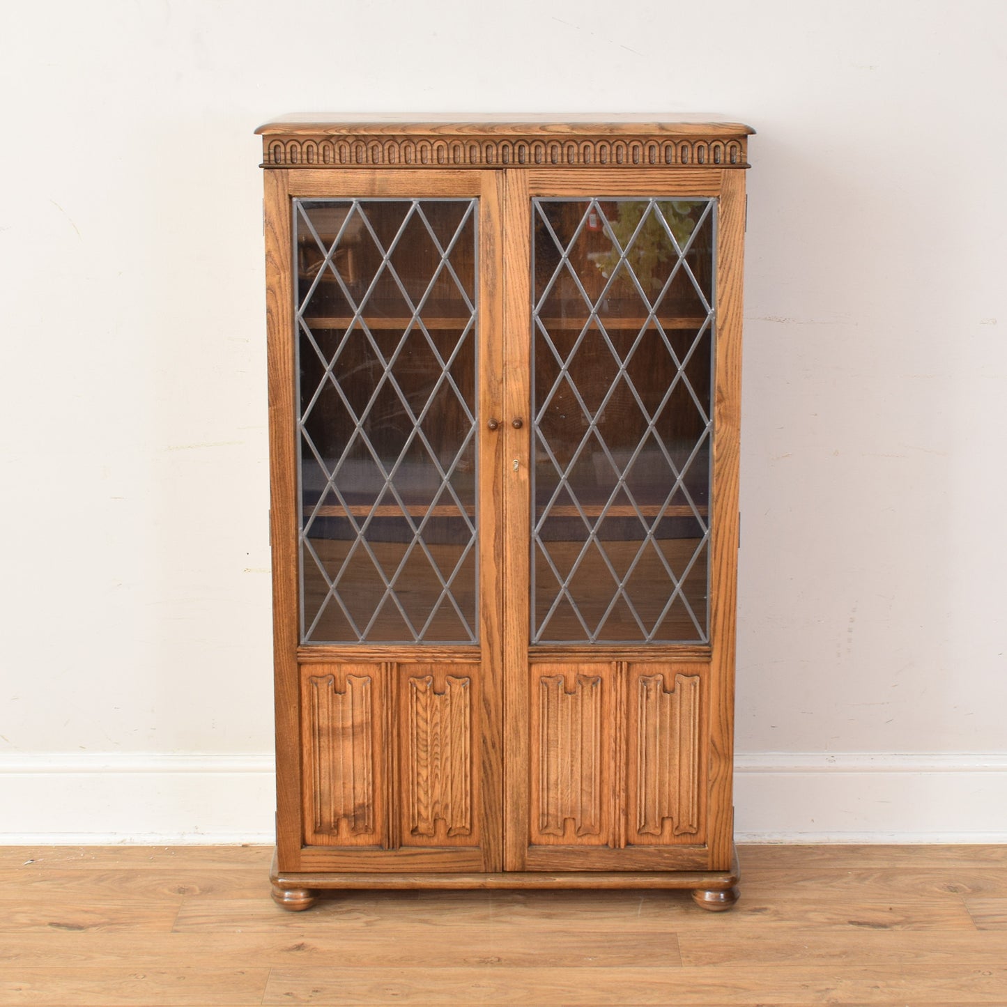 Glazed Oak 'Priory' Bookcase