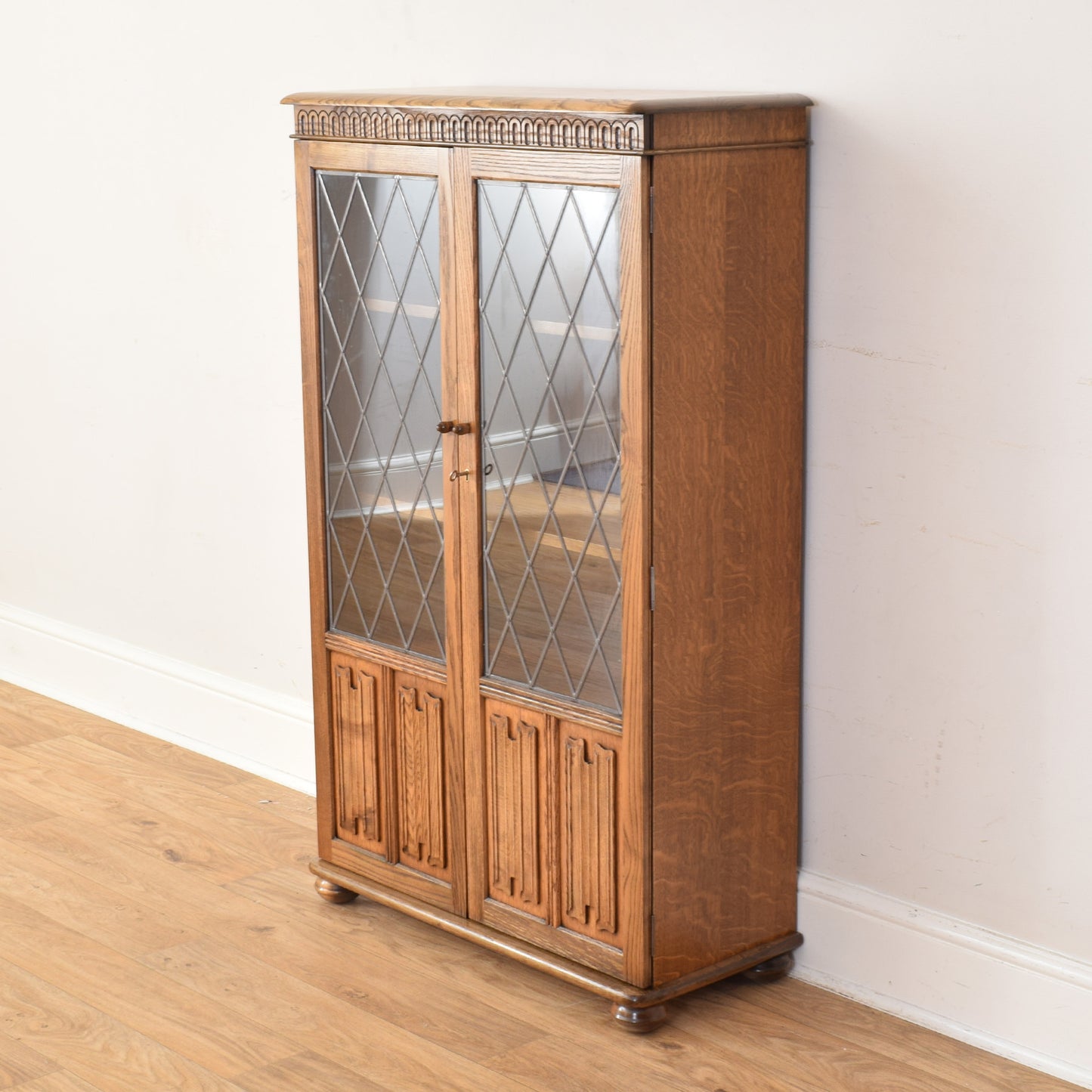 Glazed Oak 'Priory' Bookcase