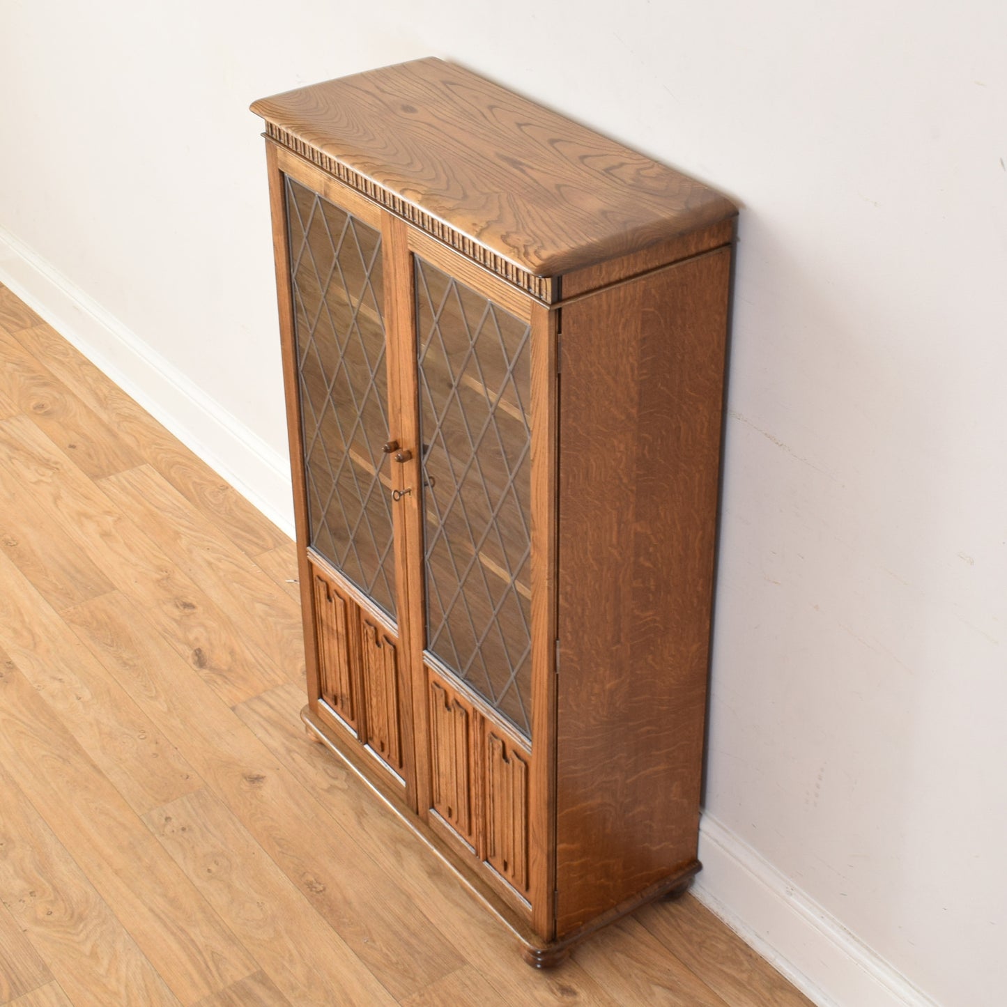 Glazed Oak 'Priory' Bookcase