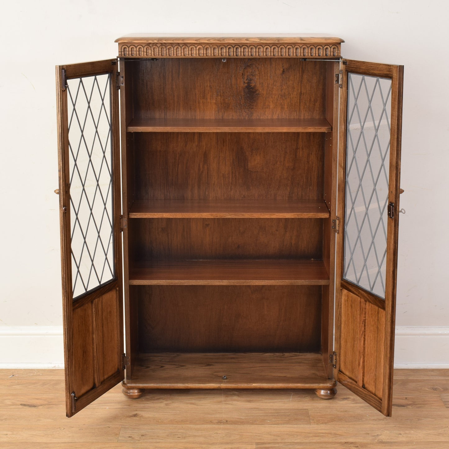 Glazed Oak 'Priory' Bookcase