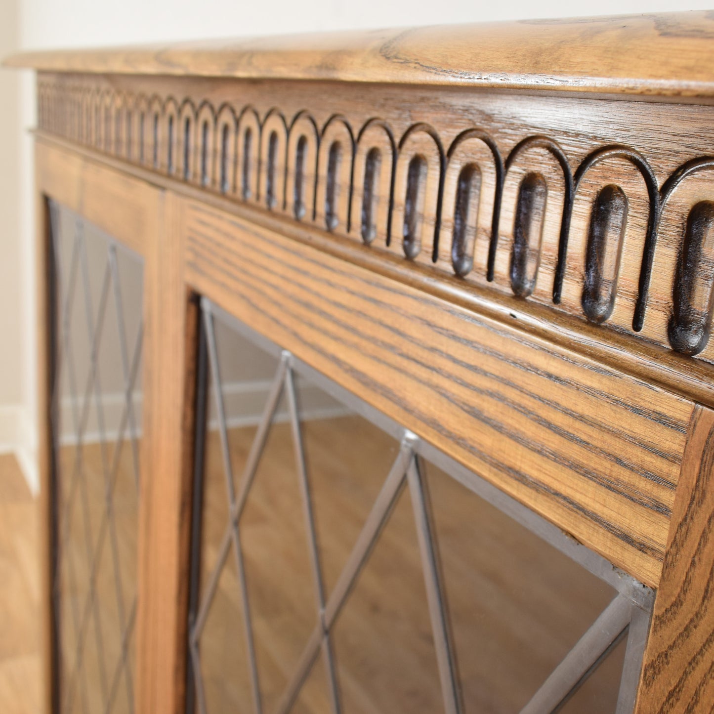 Glazed Oak 'Priory' Bookcase