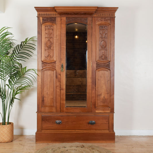 Carved Mahogany Hallrobe