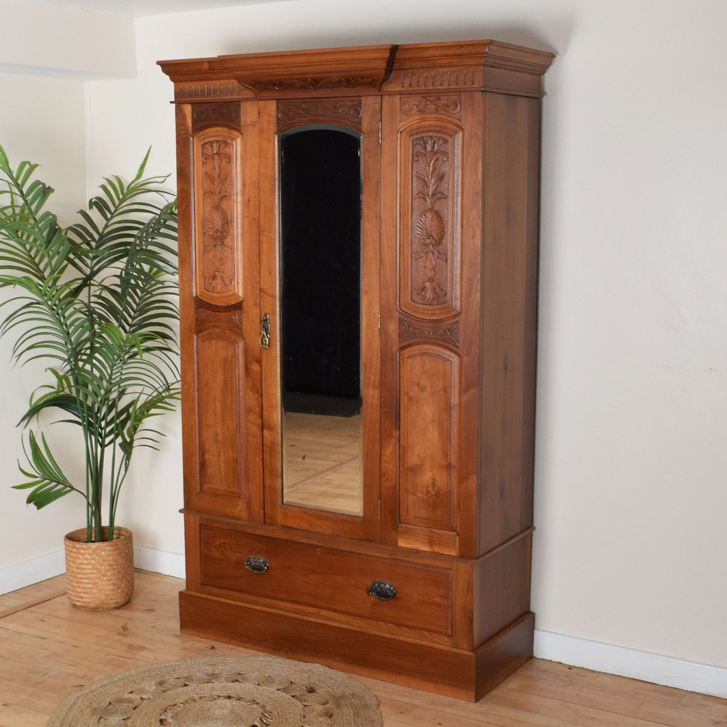 Carved Mahogany Hallrobe