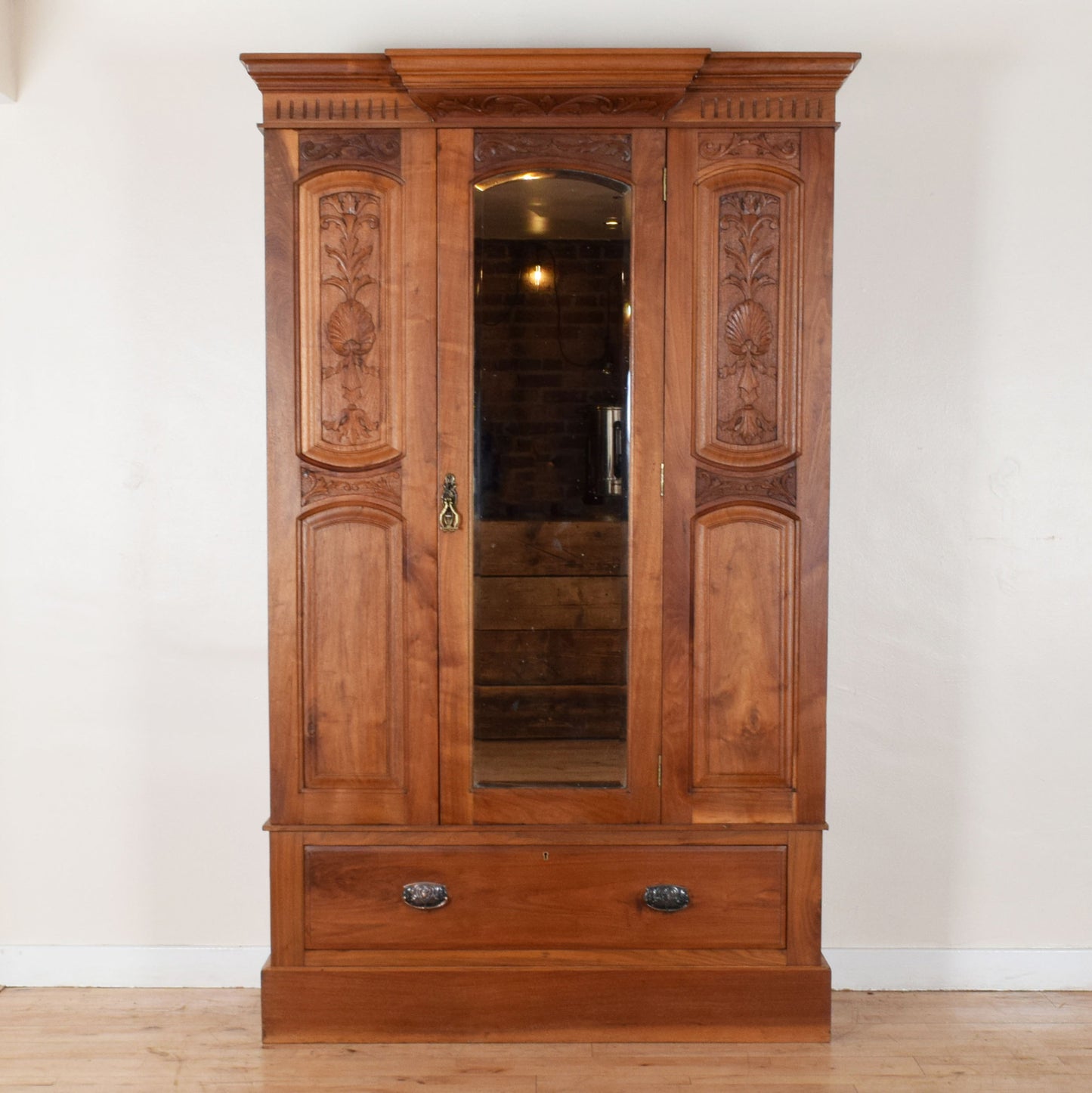 Carved Mahogany Hallrobe