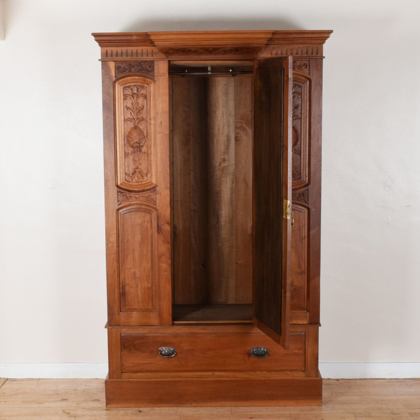 Carved Mahogany Hallrobe