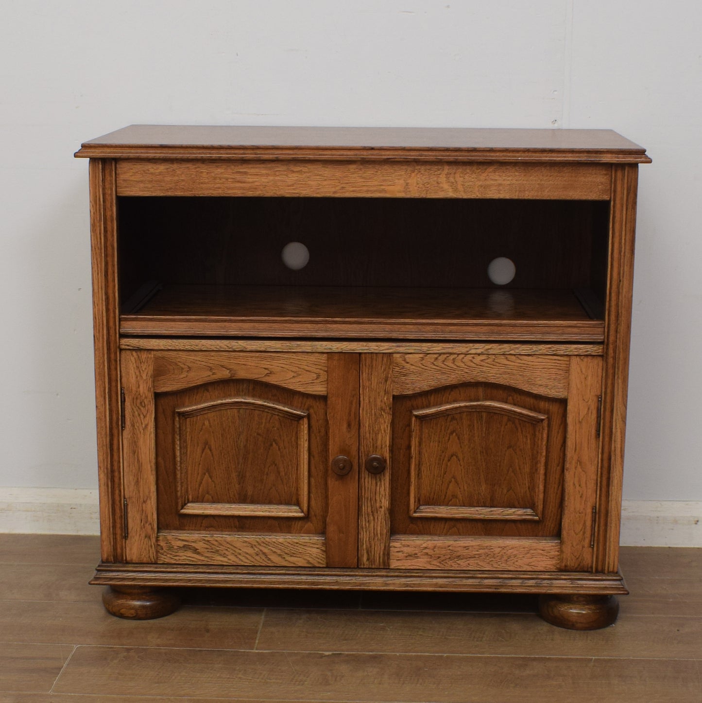 Restored Oak TV Cabinet
