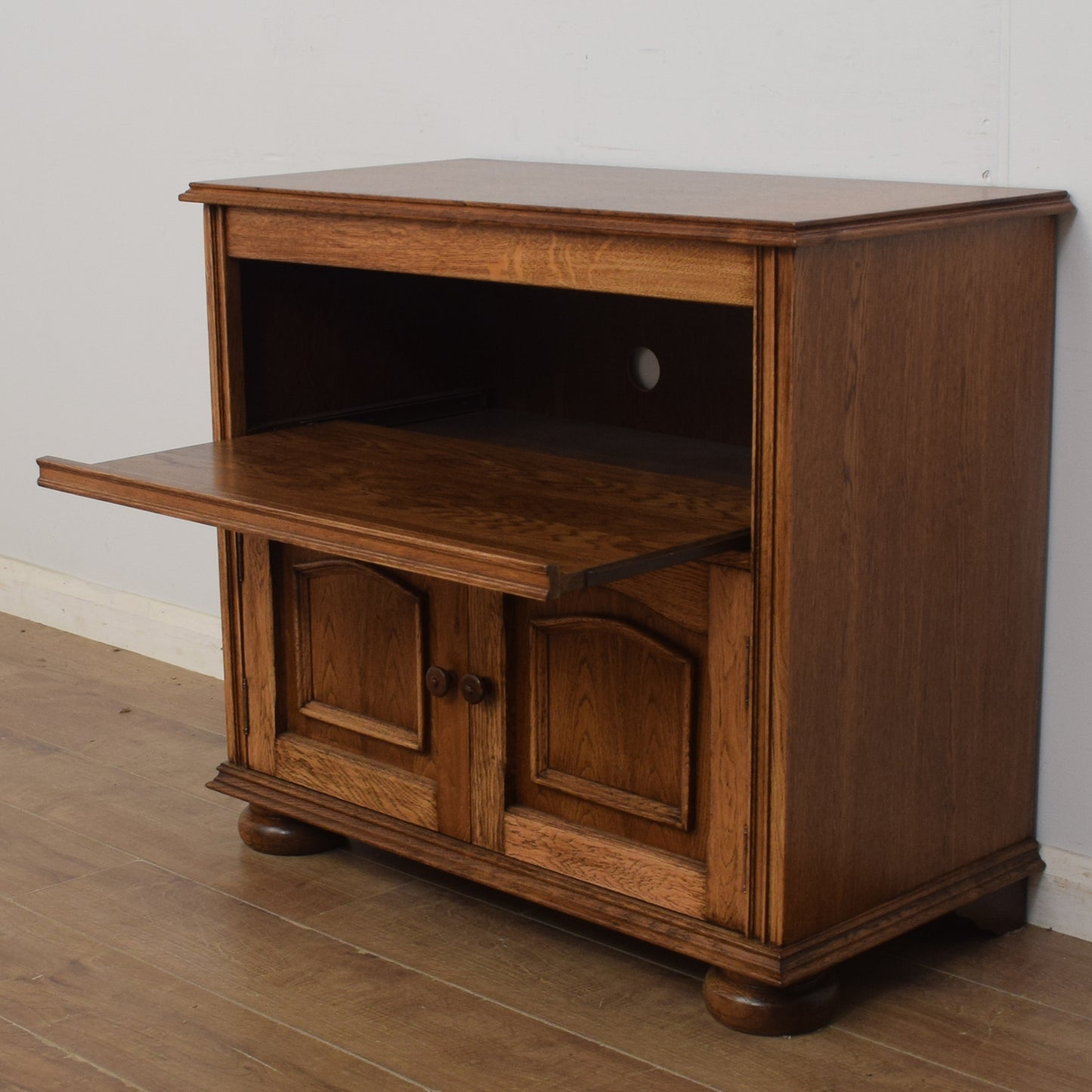 Restored Oak TV Cabinet