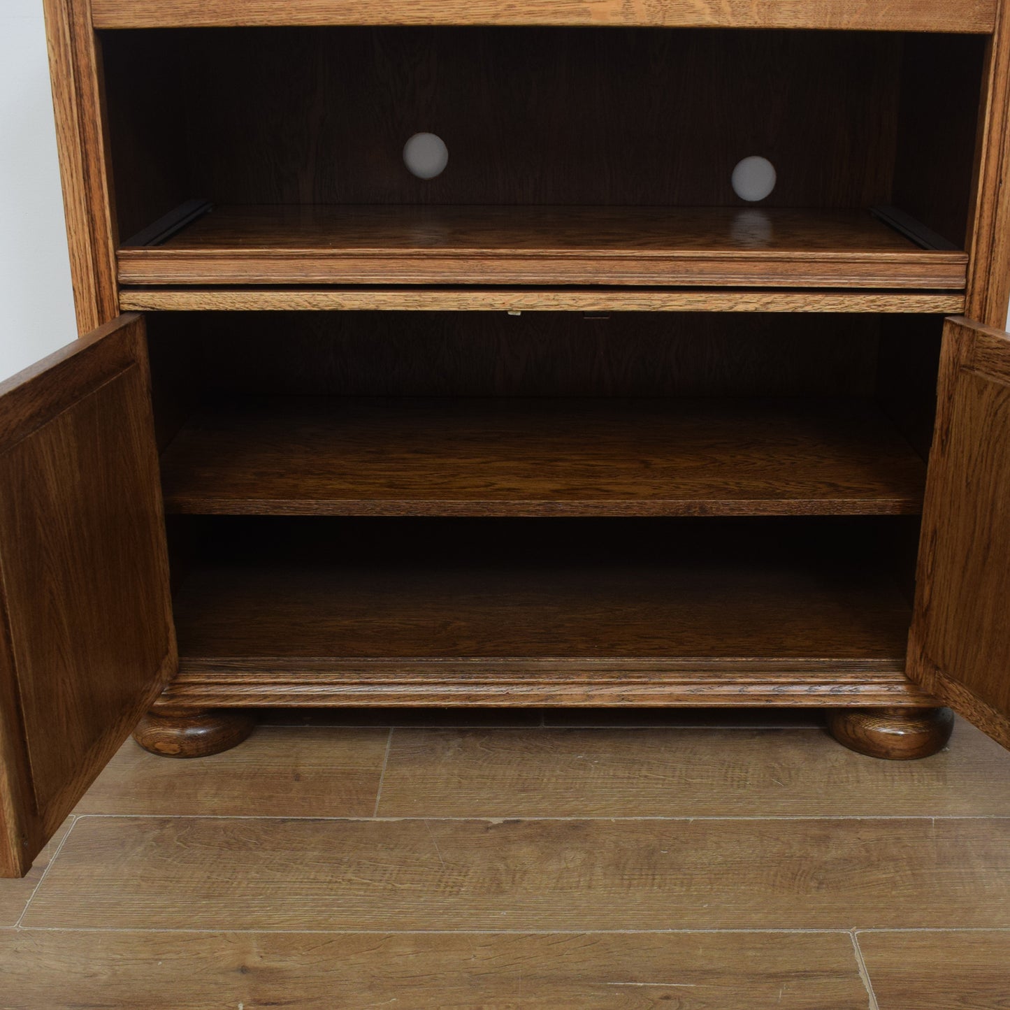 Restored Oak TV Cabinet