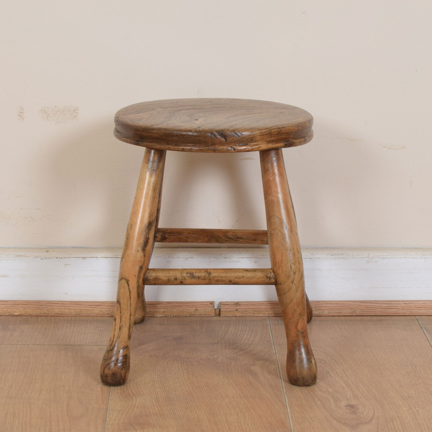 Rustic Small Elm Baby Stool