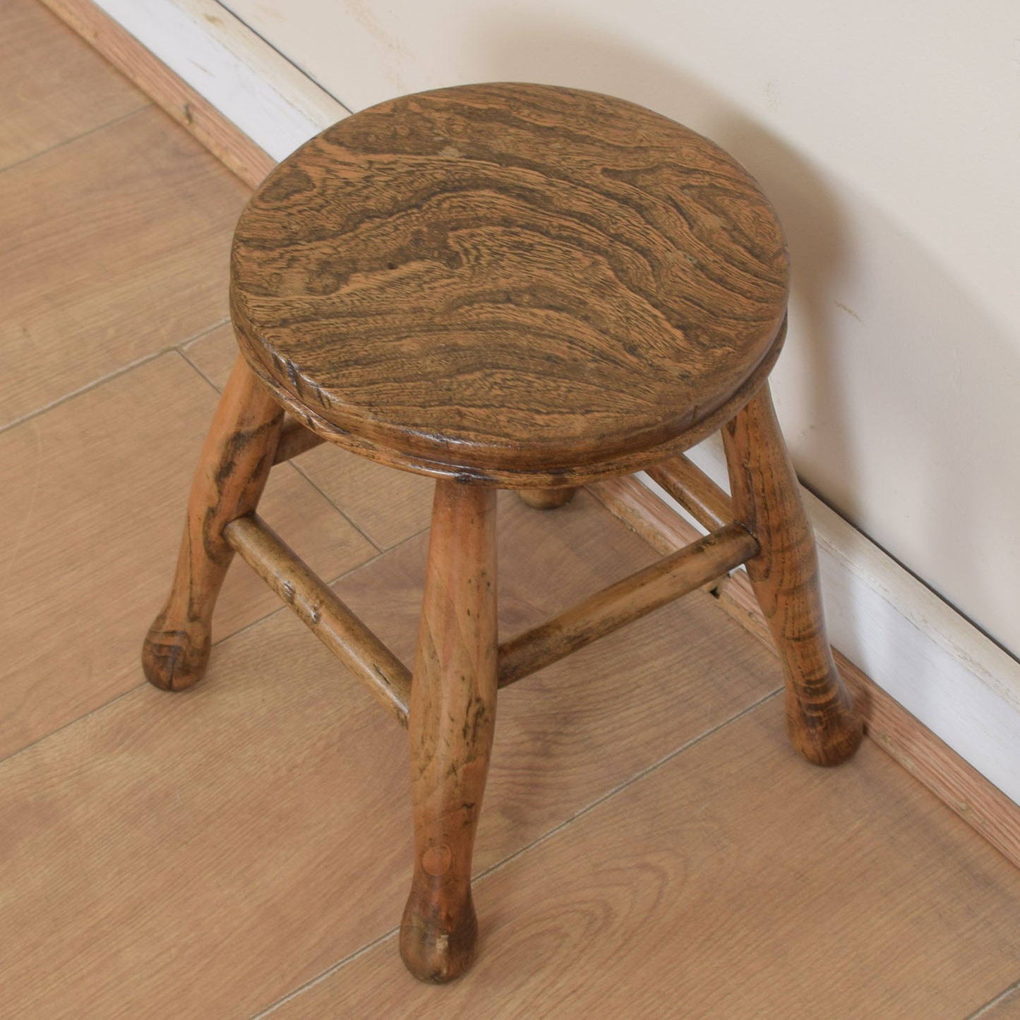 Rustic Small Elm Baby Stool