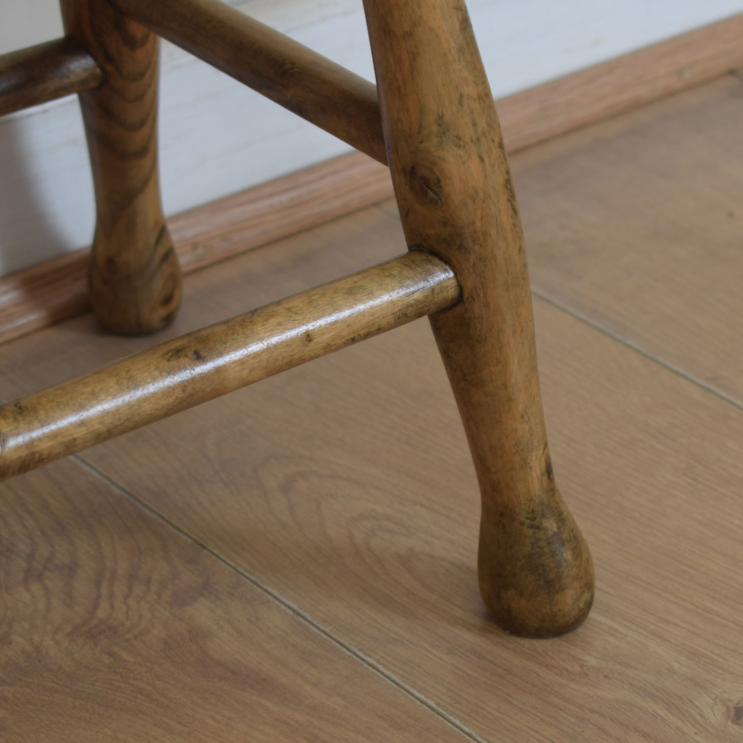 Rustic Small Elm Baby Stool