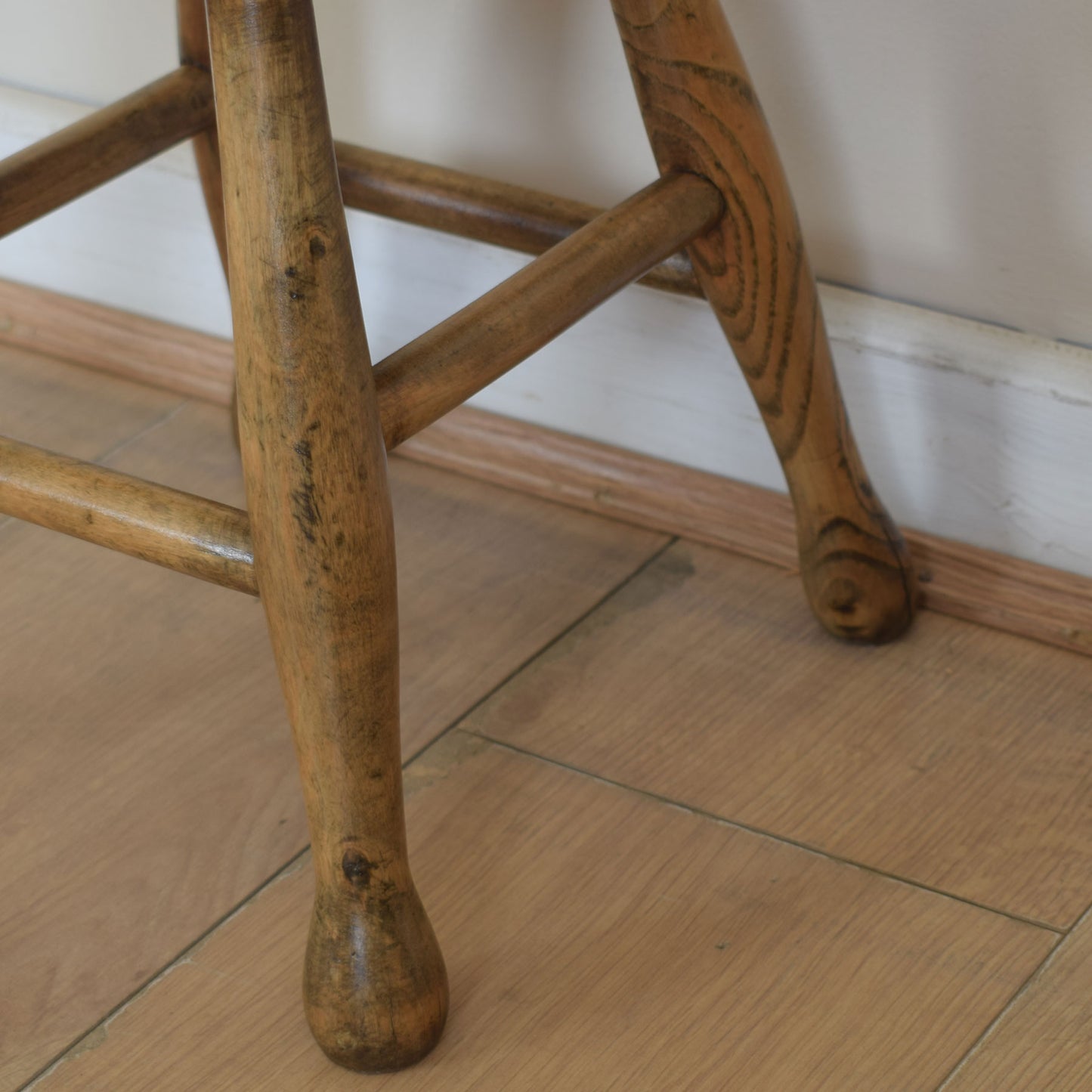 Rustic Small Elm Baby Stool